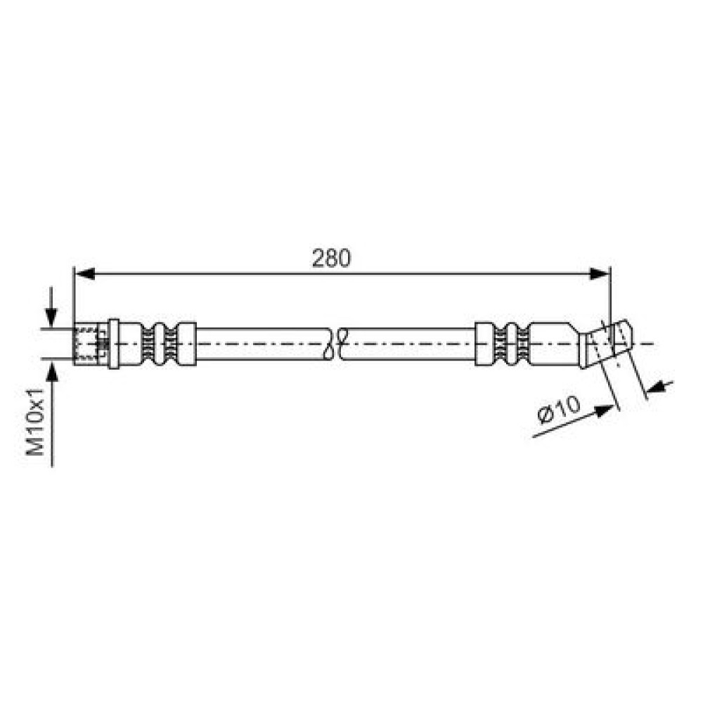 Тормозной шланг BOSCH 1987481014