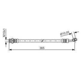 BOSCH 1987481456 Тормозной шланг BOSCH 1987481456