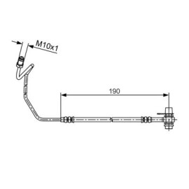 BOSCH 1987481535 Тормозний шланг BOSCH 1987481535