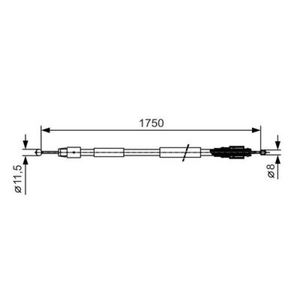 Трос гальма BOSCH 1987482018