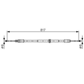 BOSCH 1987482024 Трос гальма BOSCH 1987482024