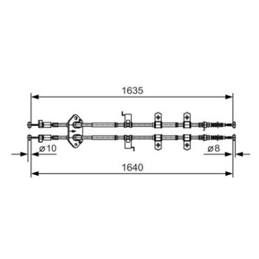 Трос гальма BOSCH 1987482054