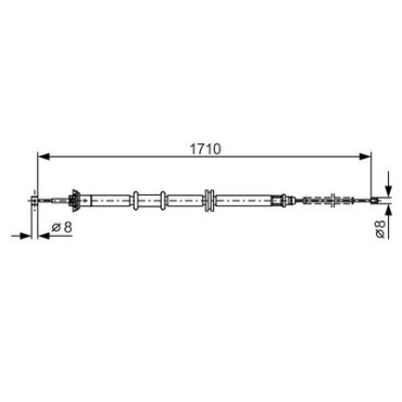 Трос гальма BOSCH 1987482207