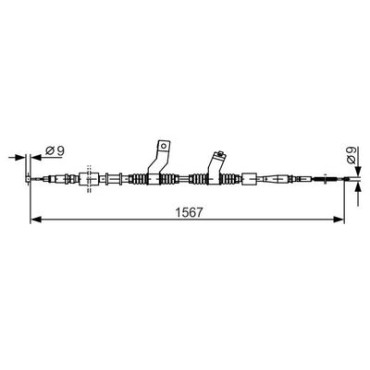 Трос гальма BOSCH 1987482354