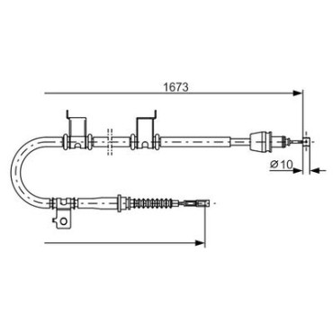 Трос гальма BOSCH 1987482361