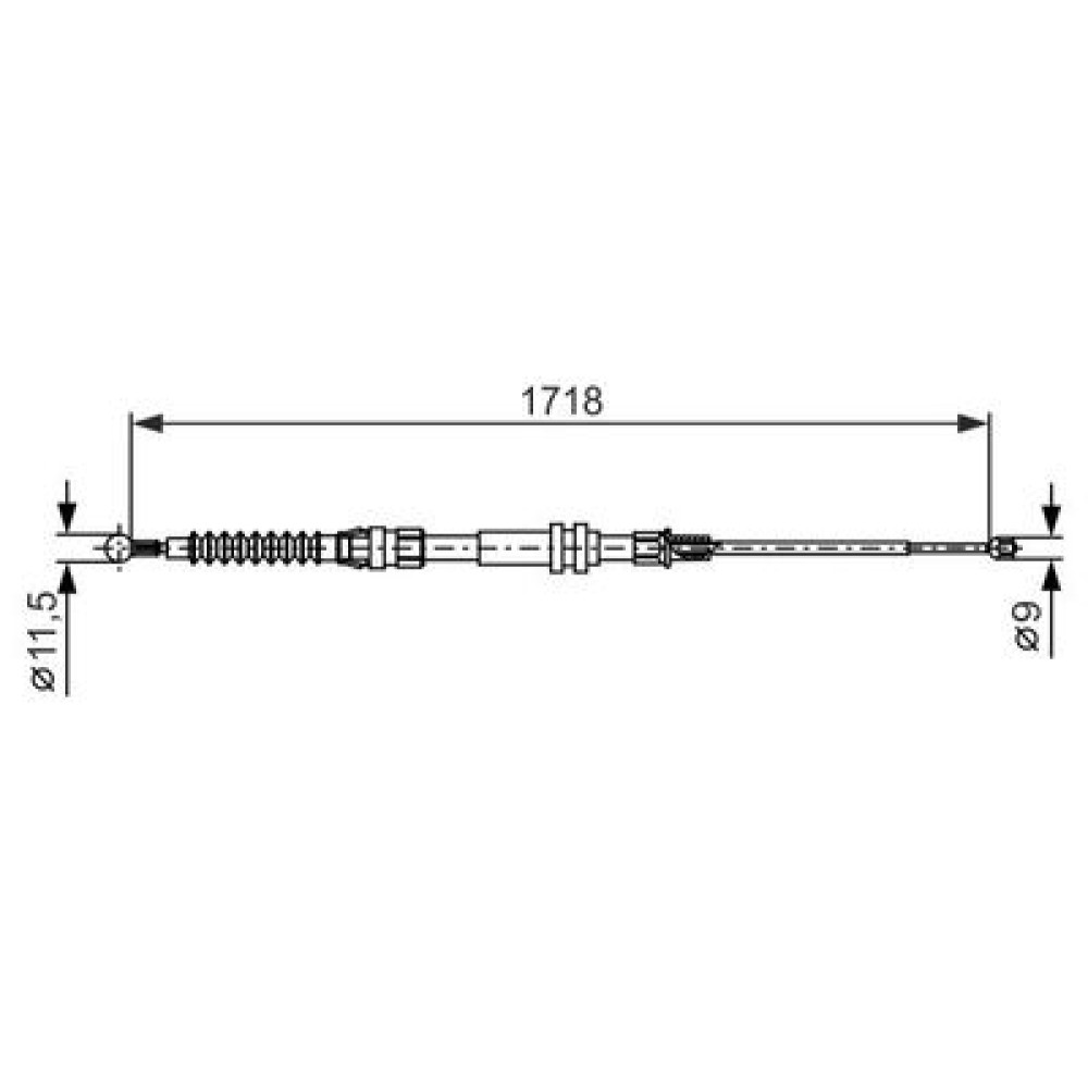 Трос гальма BOSCH 1987482378