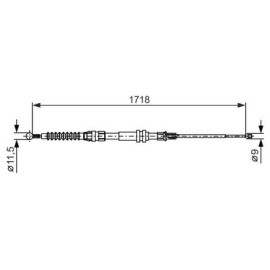 Трос гальма BOSCH 1987482378