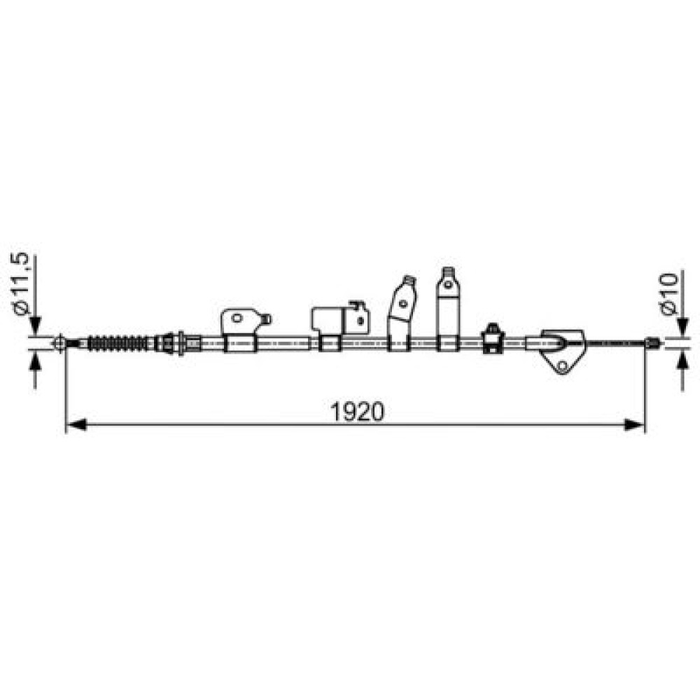 Трос тормоза BOSCH 1987482438