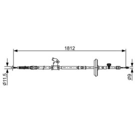 Трос гальма BOSCH 1987482503