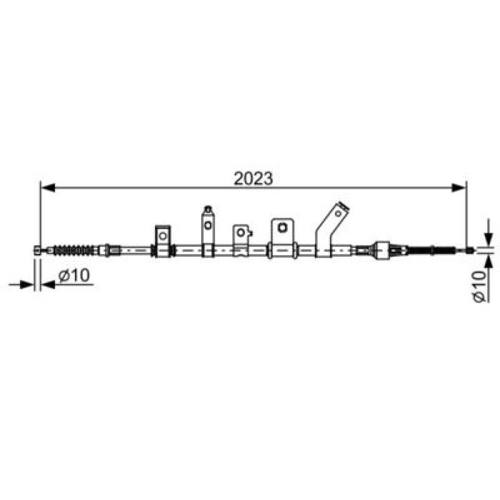 Трос тормоза BOSCH 1987482515