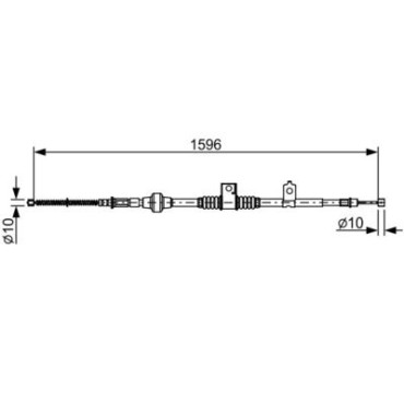 Трос гальма BOSCH 1987482520