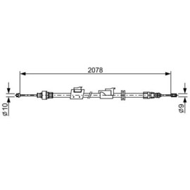 BOSCH 1987482706 Трос тормозной BOSCH 1987482706