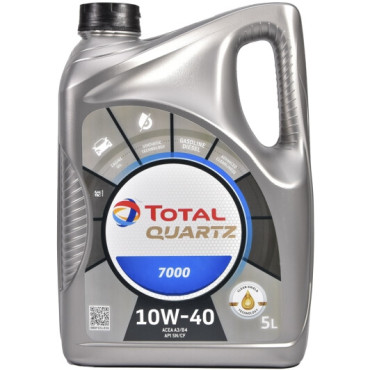 Масло моторне Quartz 7000 10W40 5л TOTAL 203703