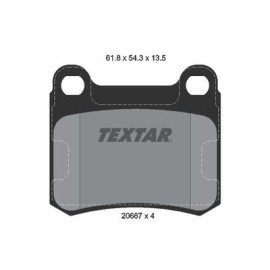 Комплект тормозных колодок из 4 шт. дисков Textar 2068703