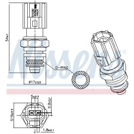 Датчик температури NISSENS 207048