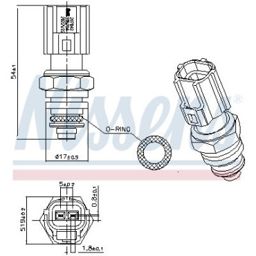 Датчик температури NISSENS 207048