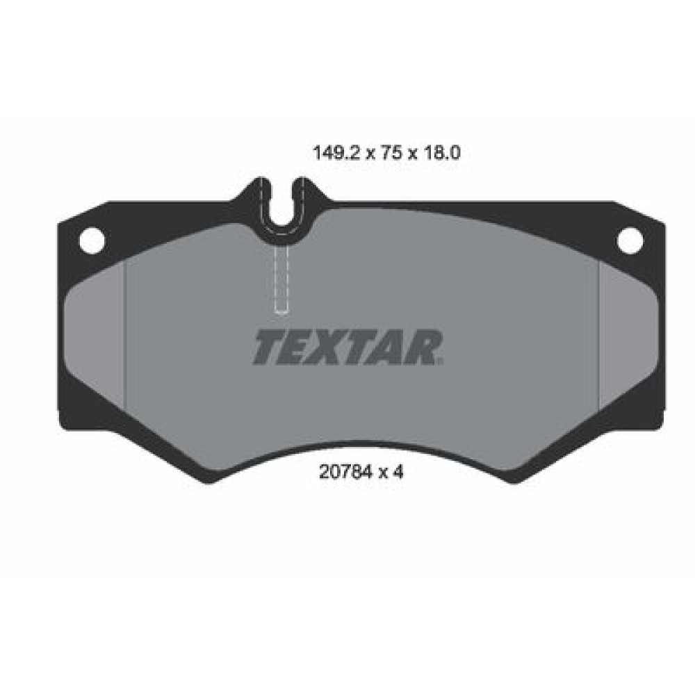 Комплект тормозных колодок из 4 шт. дисков Textar 2078401