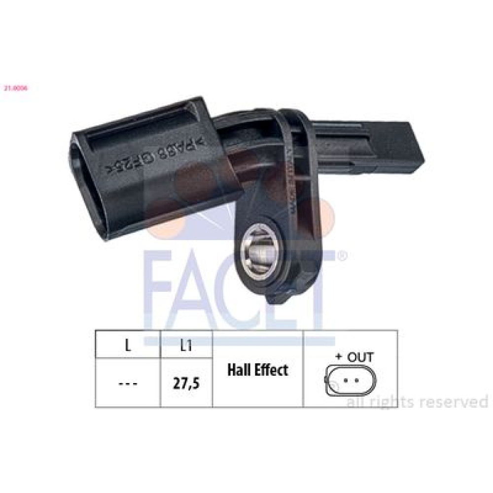Датчик швидкості FACET 210006