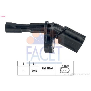 Датчик швидкості FACET 210008