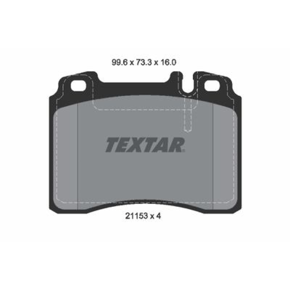 Комплект гальмівних колодок з 4 шт. дисків Textar 2115305