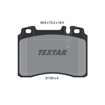 Комплект тормозных колодок из 4 шт. дисков Textar 2115305