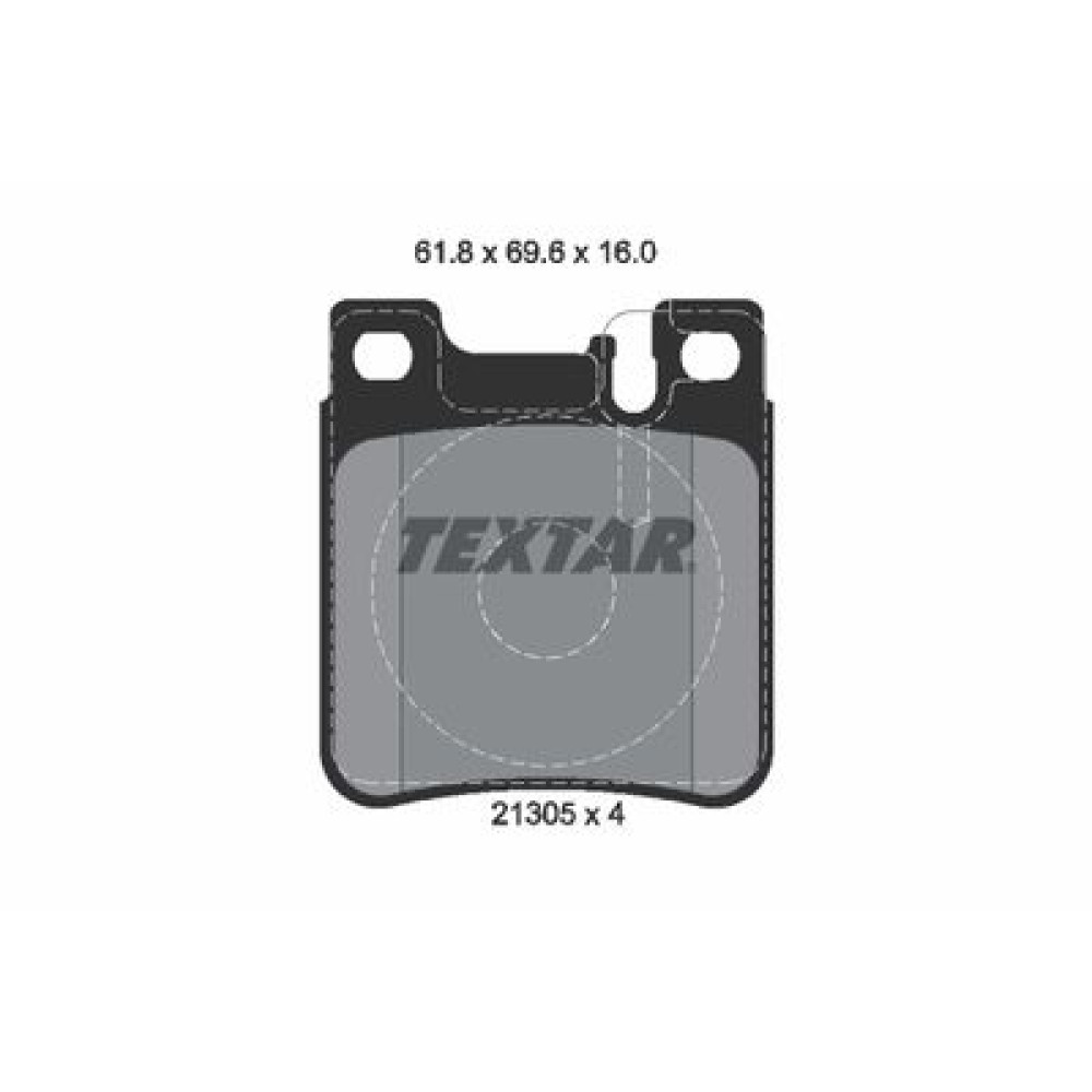 Комплект тормозных колодок из 4 шт. дисков Textar 2130503