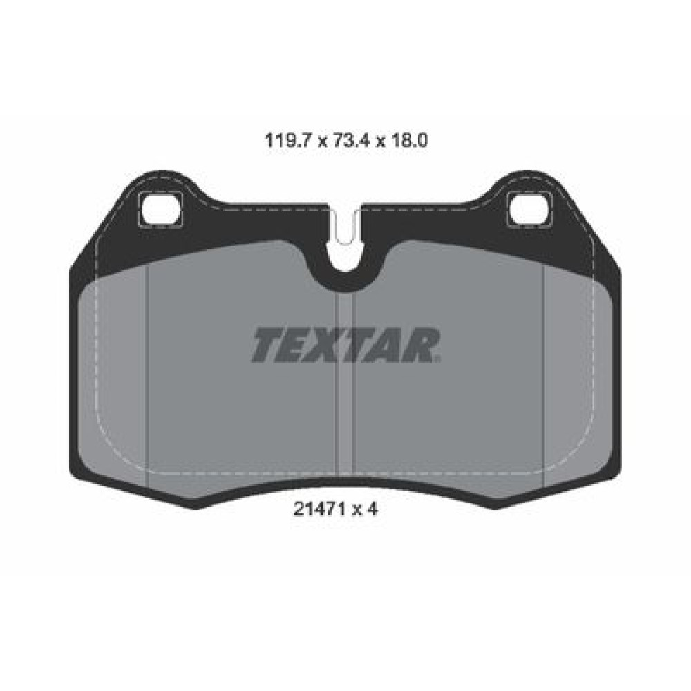 Комплект гальмівних колодок з 4 шт. дисків Textar 2147102