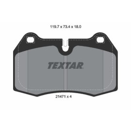 Комплект гальмівних колодок з 4 шт. дисків Textar 2147102