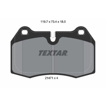 Комплект тормозных колодок из 4 шт. дисков Textar 2147102
