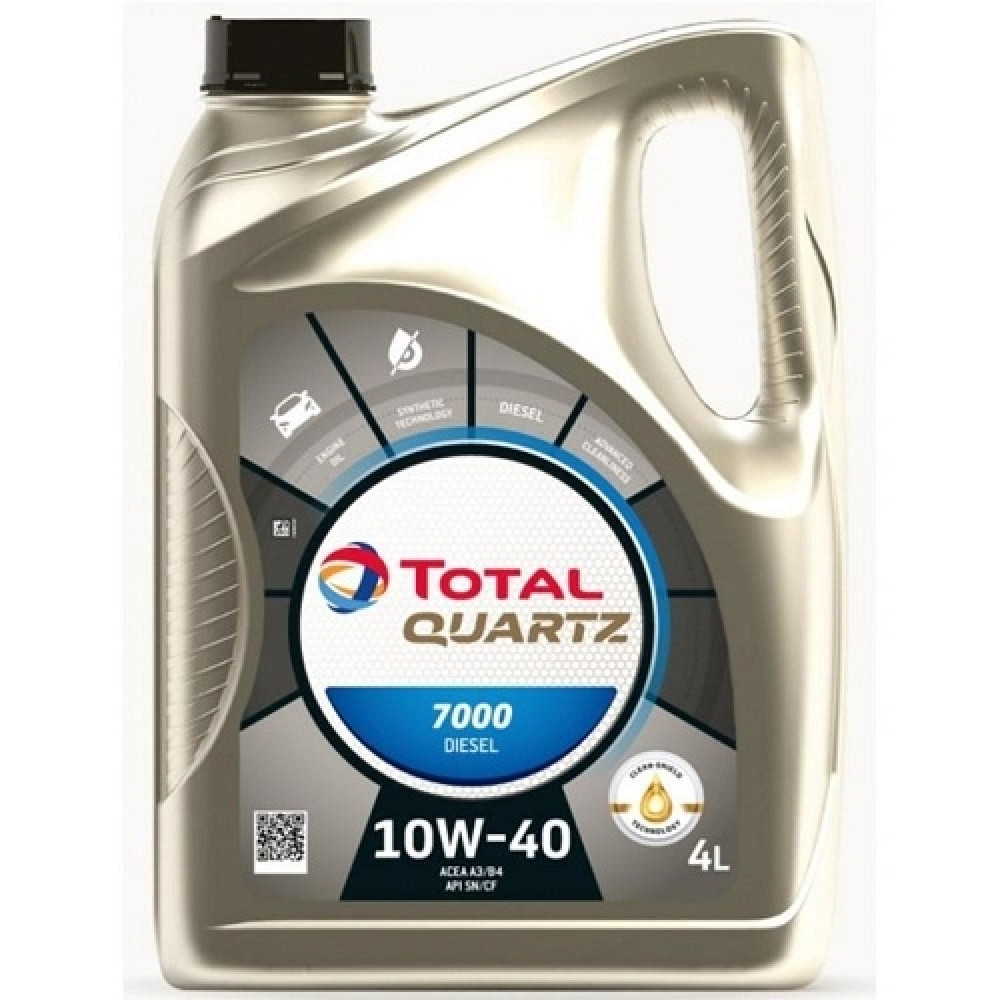 Моторна олива Total Quartz Diesel 7000 10W-40, 4л TotalEnergies 216682