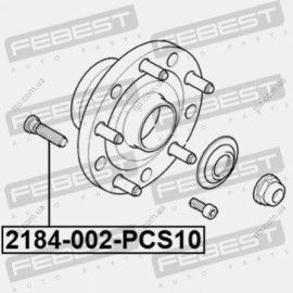Шпилька колісна Febest 2184002pcs10