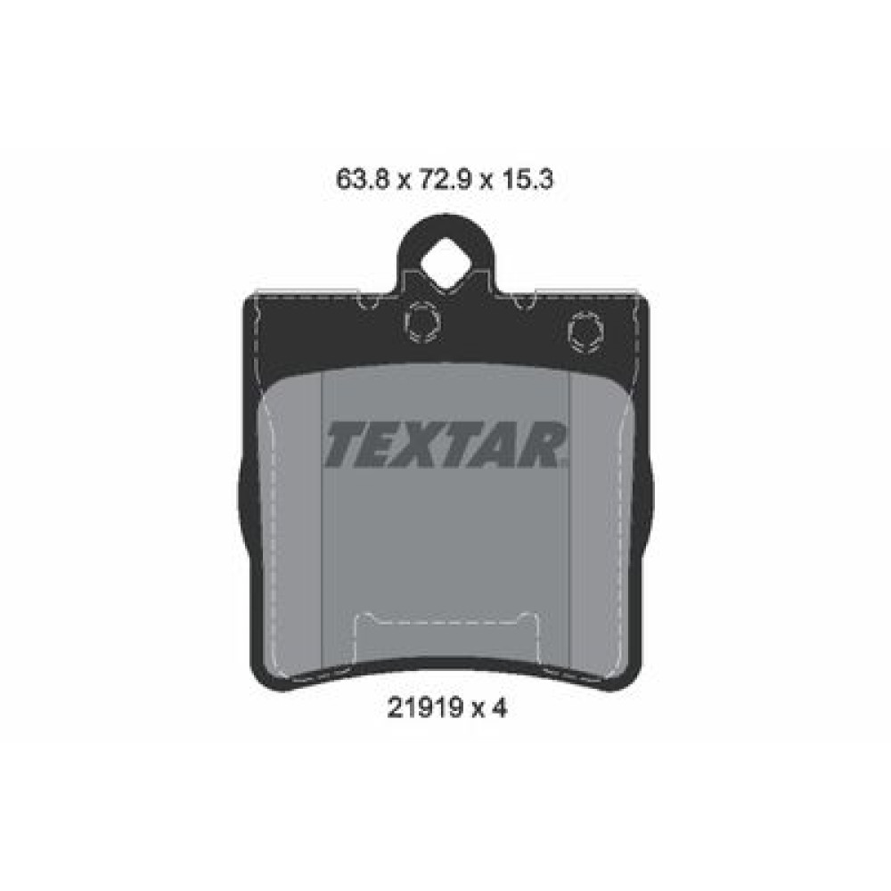 Комплект тормозных колодок из 4 шт. дисков Textar 2191901