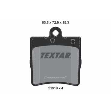 Комплект гальмівних колодок з 4 шт. дисків Textar 2191901