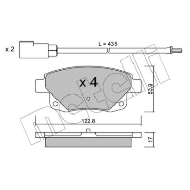 Прокладка турбины Citroen Berlingo / Peugeot Partner 1.6VTi 09- ELRING 737720