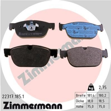 Колодки тормозные дисковые, комплект ZIMMERMANN 223171851