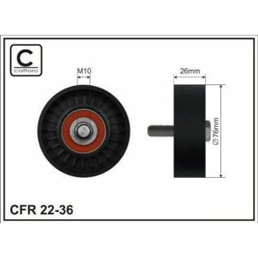 Ролик шкива CAFFARO 2236