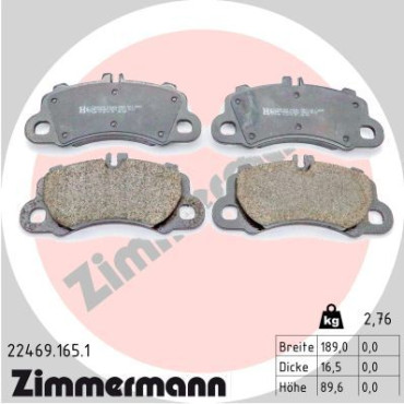 Тормозные колодки ZIMMERMANN 224691651