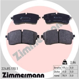 ZIMMERMANN 224851701 Колодки гальмівні дискові, комплект ZIMMERMANN 224851701