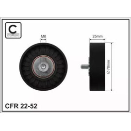 Ролик натяжний пас ГРМ VW T4 2.4/2.5i) CAFFARO 2252