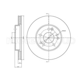 METELLI 230167 Диск тормозной METELLI 230167