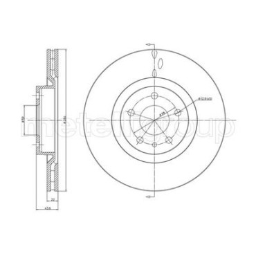 Диск тормозной METELLI 230183c