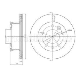 METELLI 230418 Диск гальмівний METELLI 230418