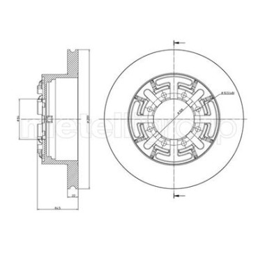 Тормозной диск METELLI 230477