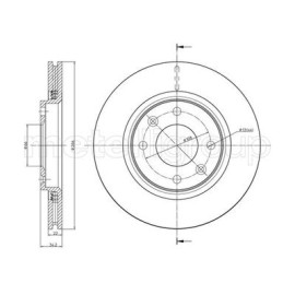Диск тормозной METELLI 230555c