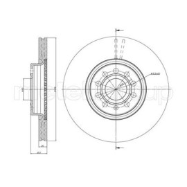 Диск тормозной METELLI 230840c