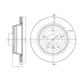 Тормозной диск METELLI 230871c