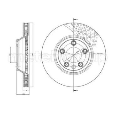 Диск тормозной METELLI 230876c