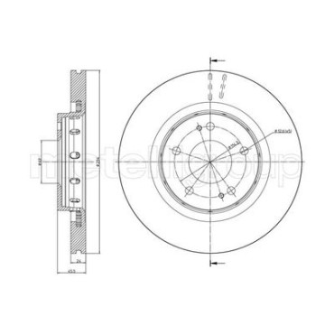 Диск тормозной METELLI 230939c