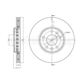 Гальмівний диск METELLI 230942c
