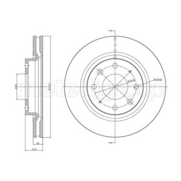 Диск тормозной METELLI 231078c